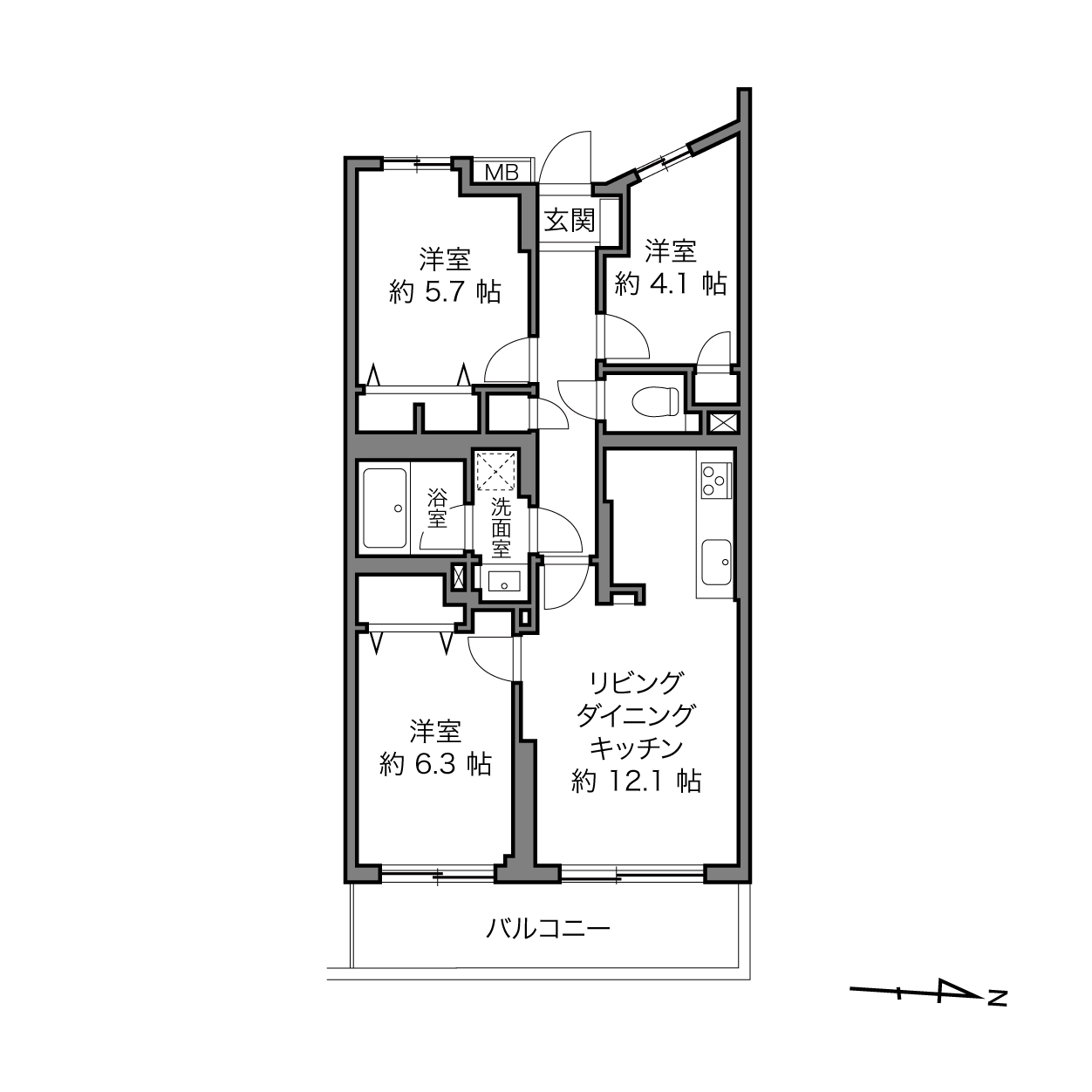 国立駅 / 3LDK / 65.11㎡