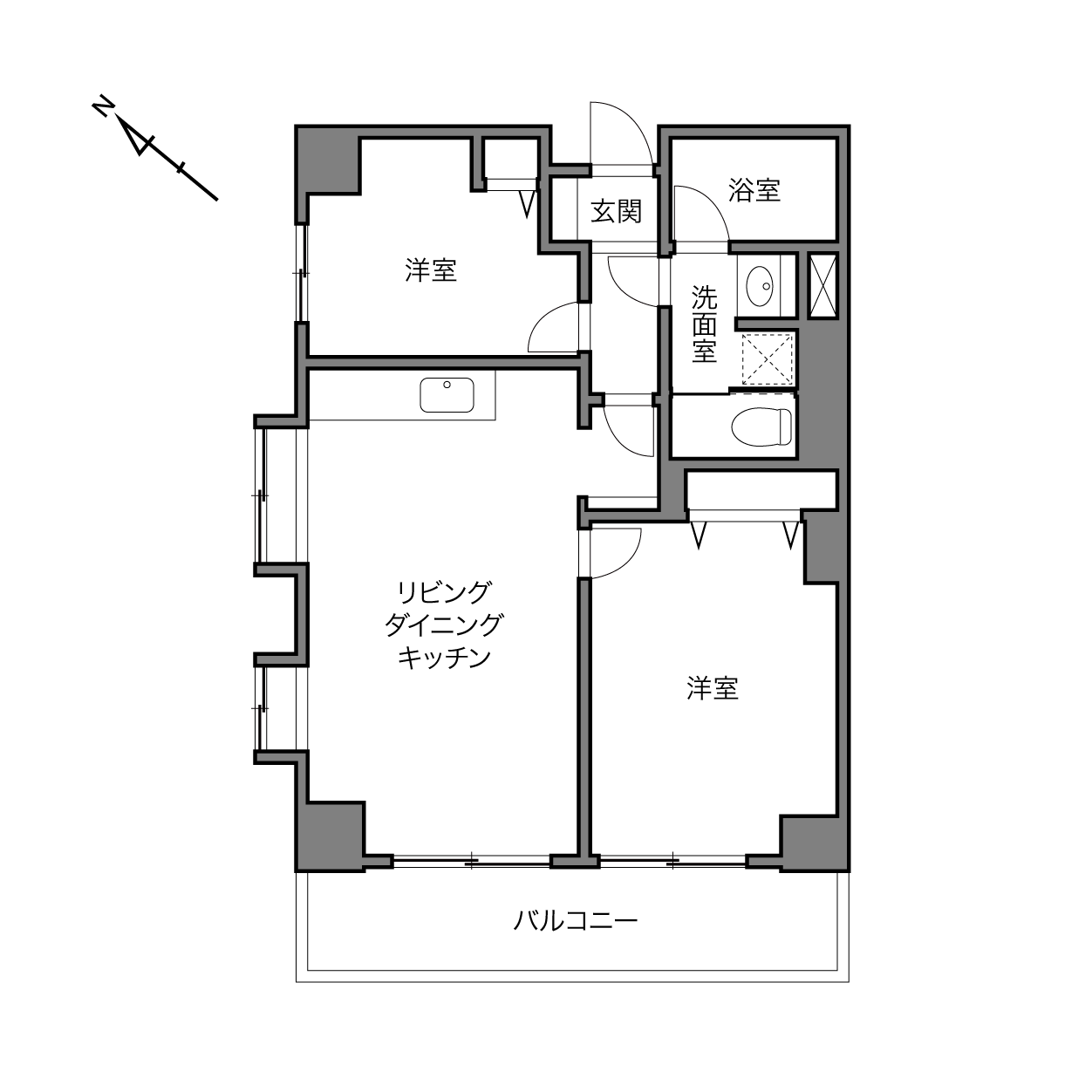 ライオンズマンション本蓮沼第2の間取り画像
