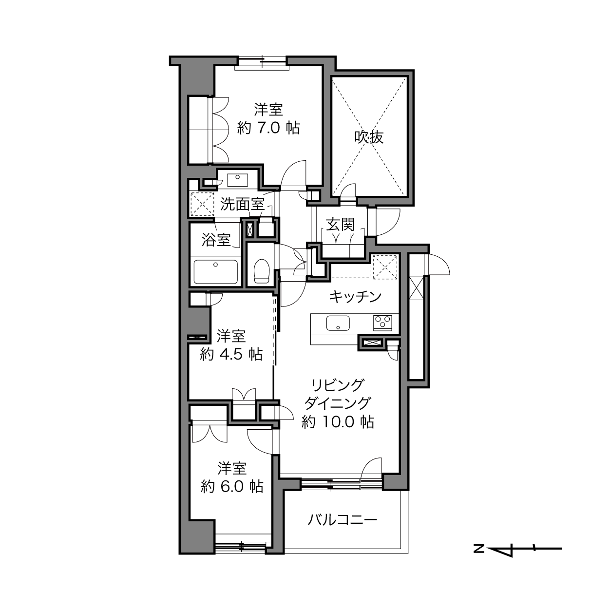 宮前平駅 / 3LDK / 71.68㎡