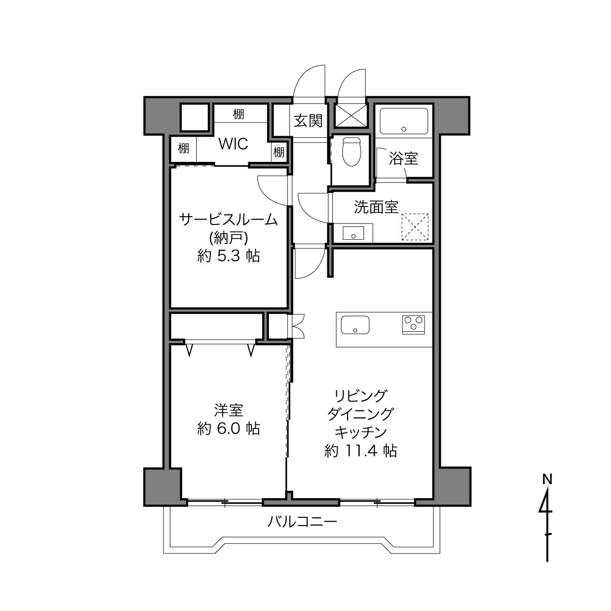 ダイアパレス武蔵小杉の間取り画像