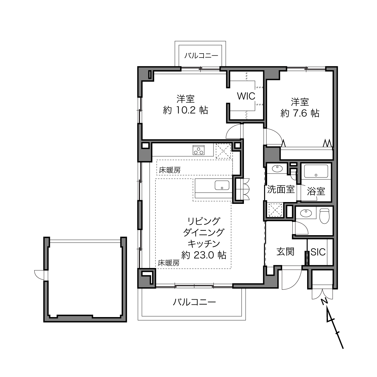 オープレ東中野の間取り画像