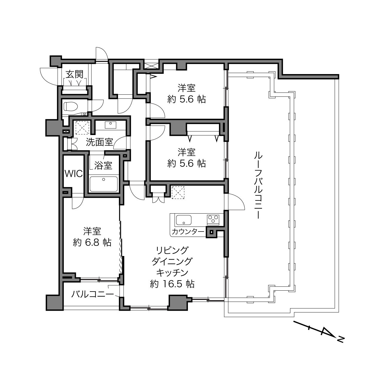 ヴェルビュ東陽町の間取り画像