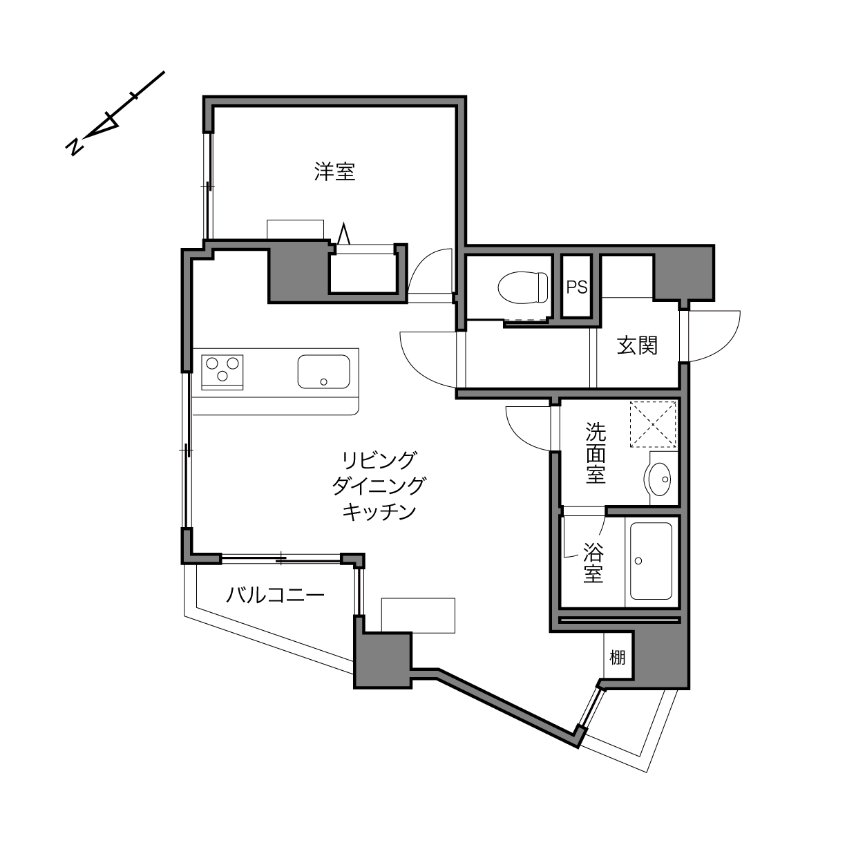 日興ロイヤルパレス西麻布の間取り画像