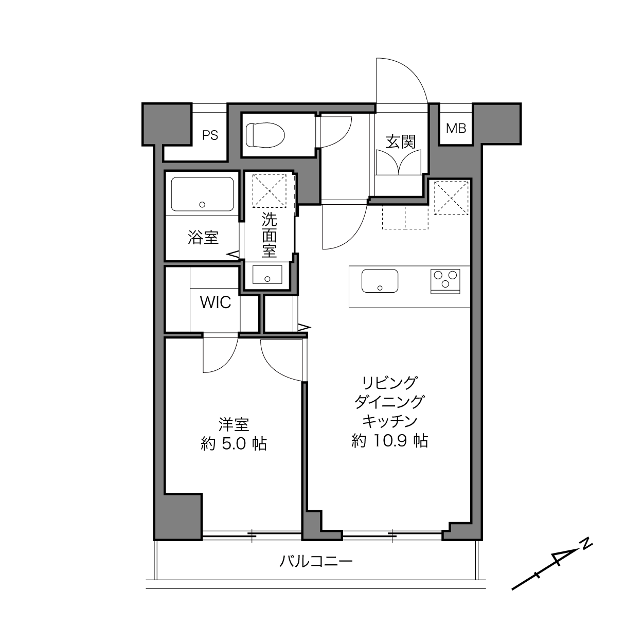マートルコート中目黒第2の間取り画像
