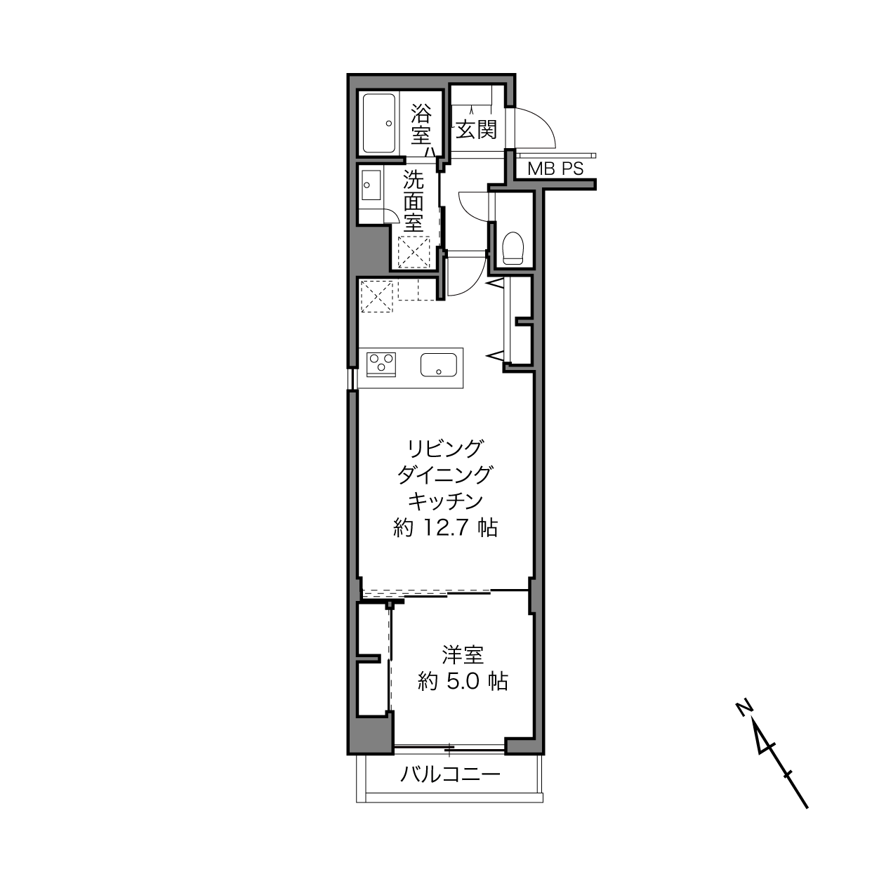 溜池山王駅 / 1LDK / 44.03㎡