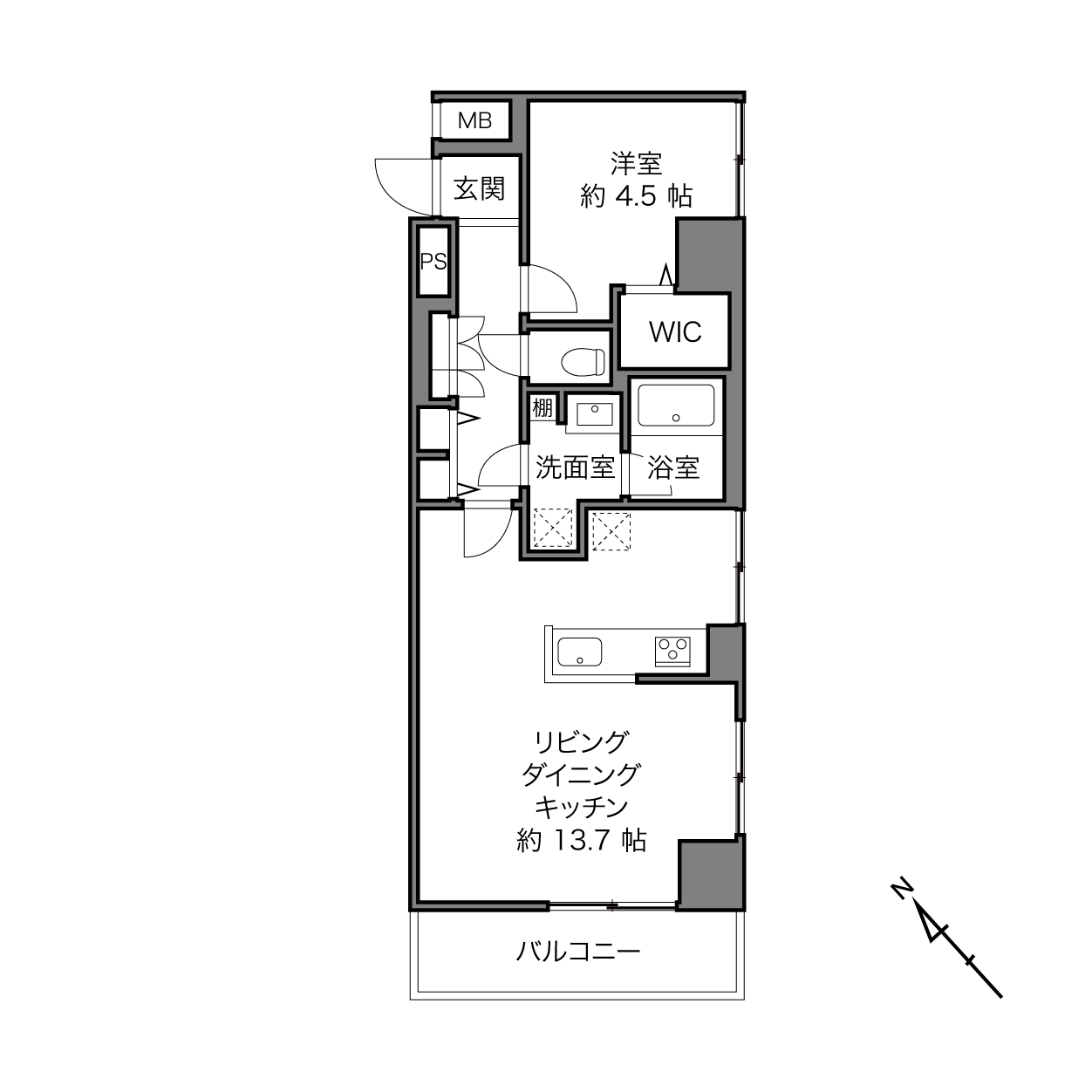 キャッスルマンション青葉台の間取り画像