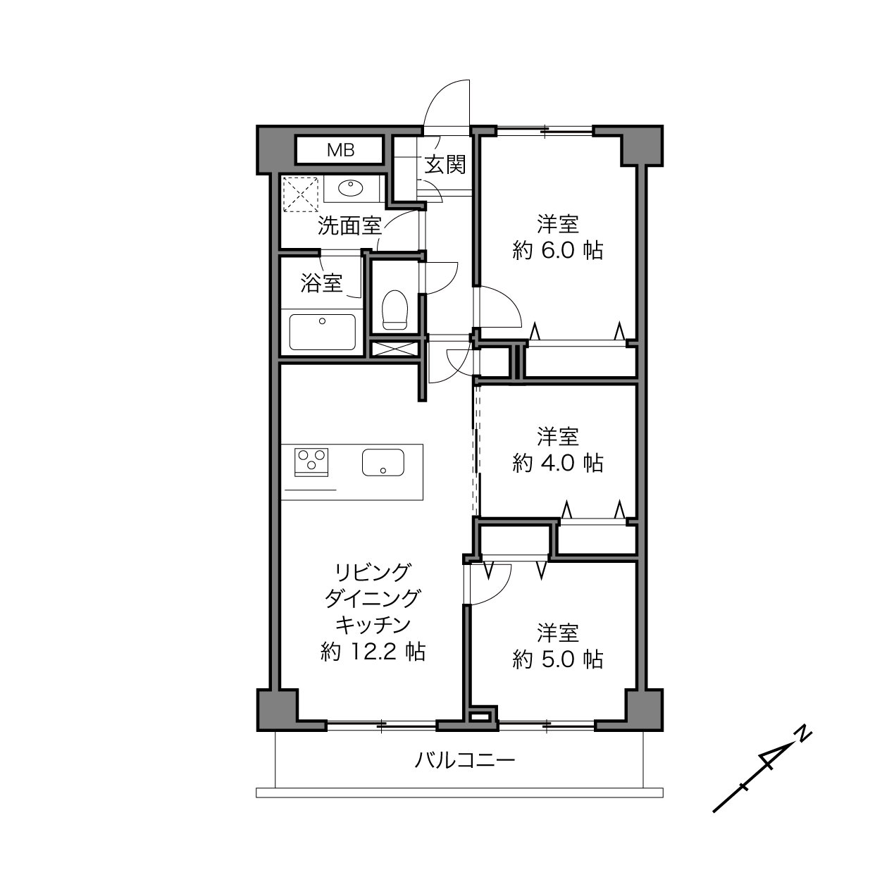 ニュー池田町ハイツの間取り画像