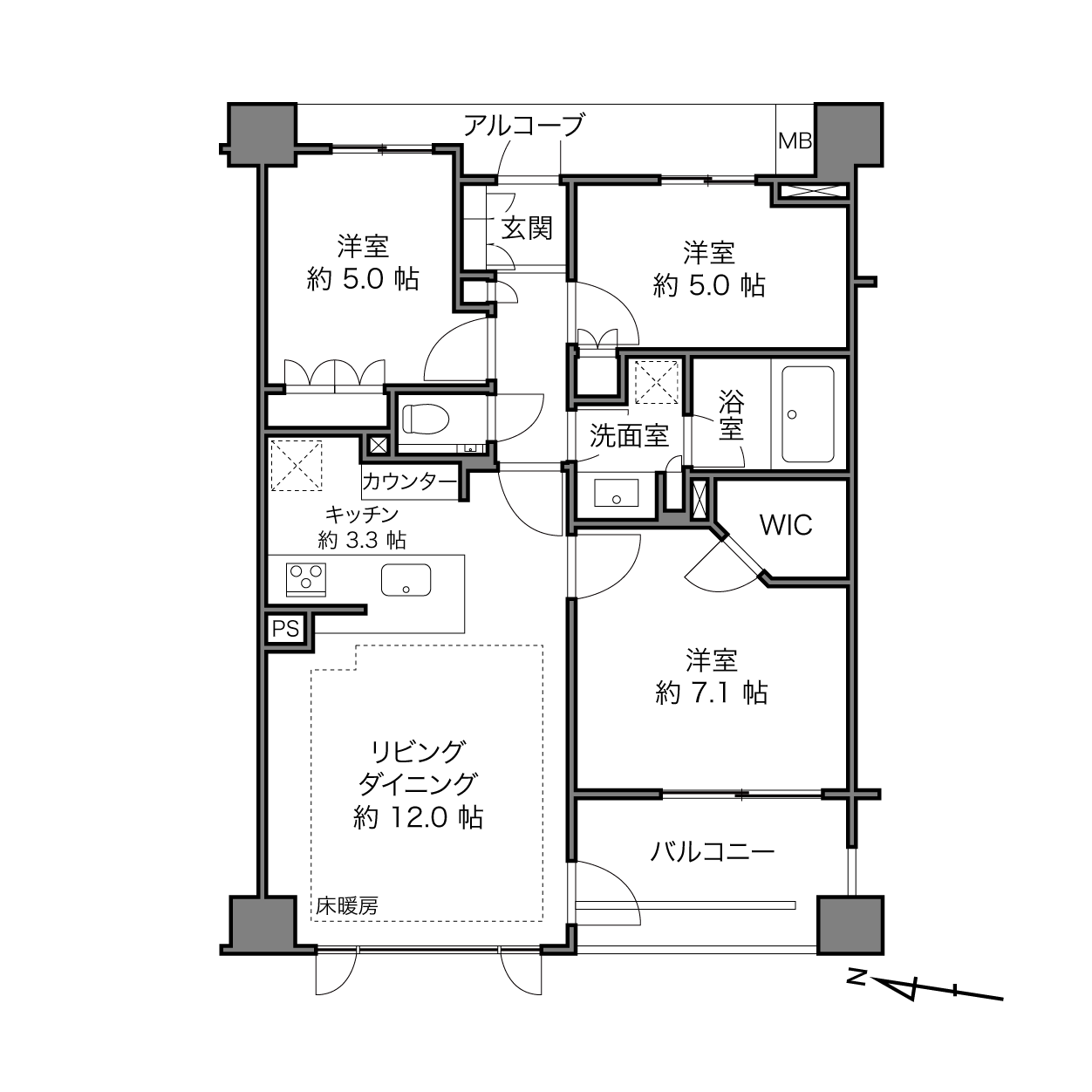 クラッシィハウス練馬豊玉の間取り画像