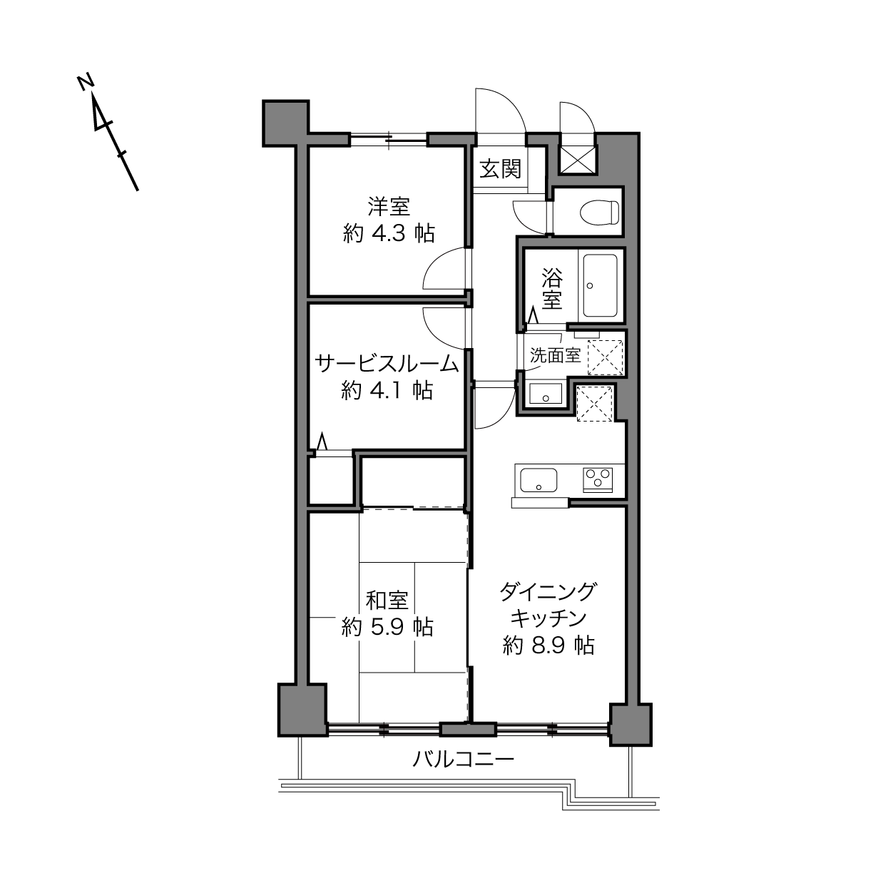 セザール上板橋の間取り画像
