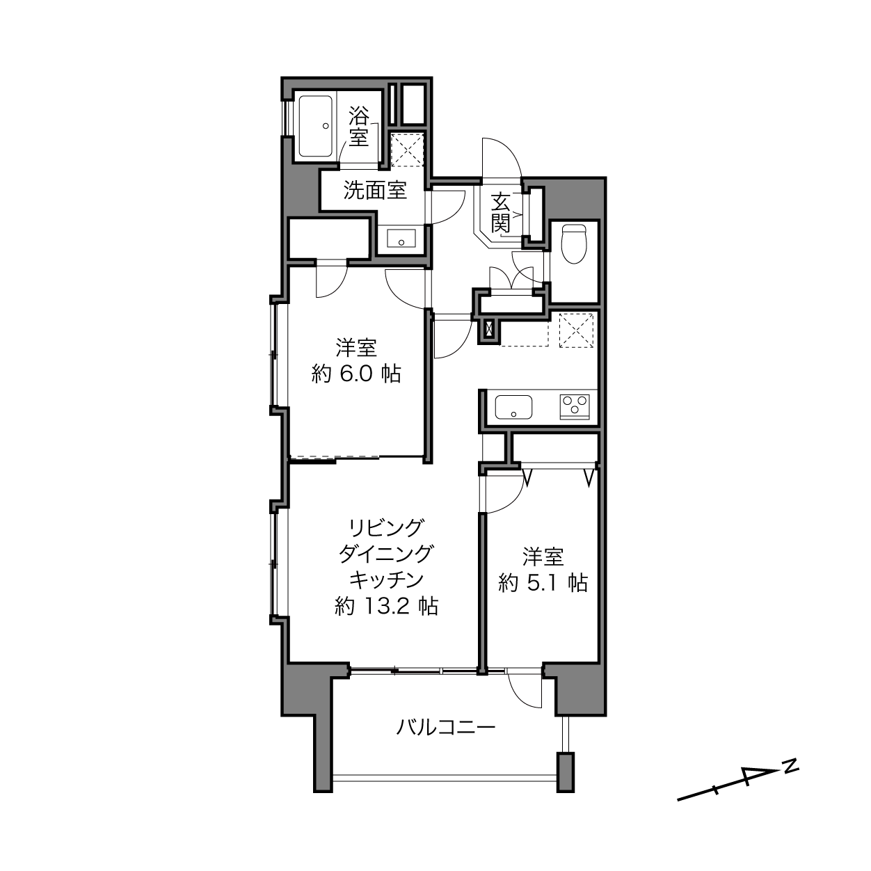 パレステュディオ新宿御苑の間取り画像