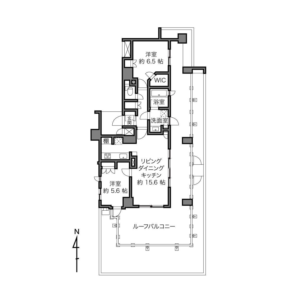 レアシス国立大学通りの間取り画像