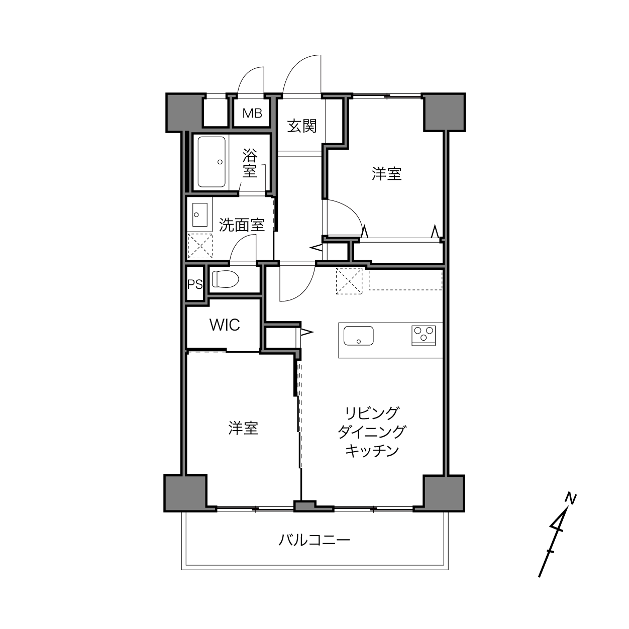ニューライフ品川の間取り画像