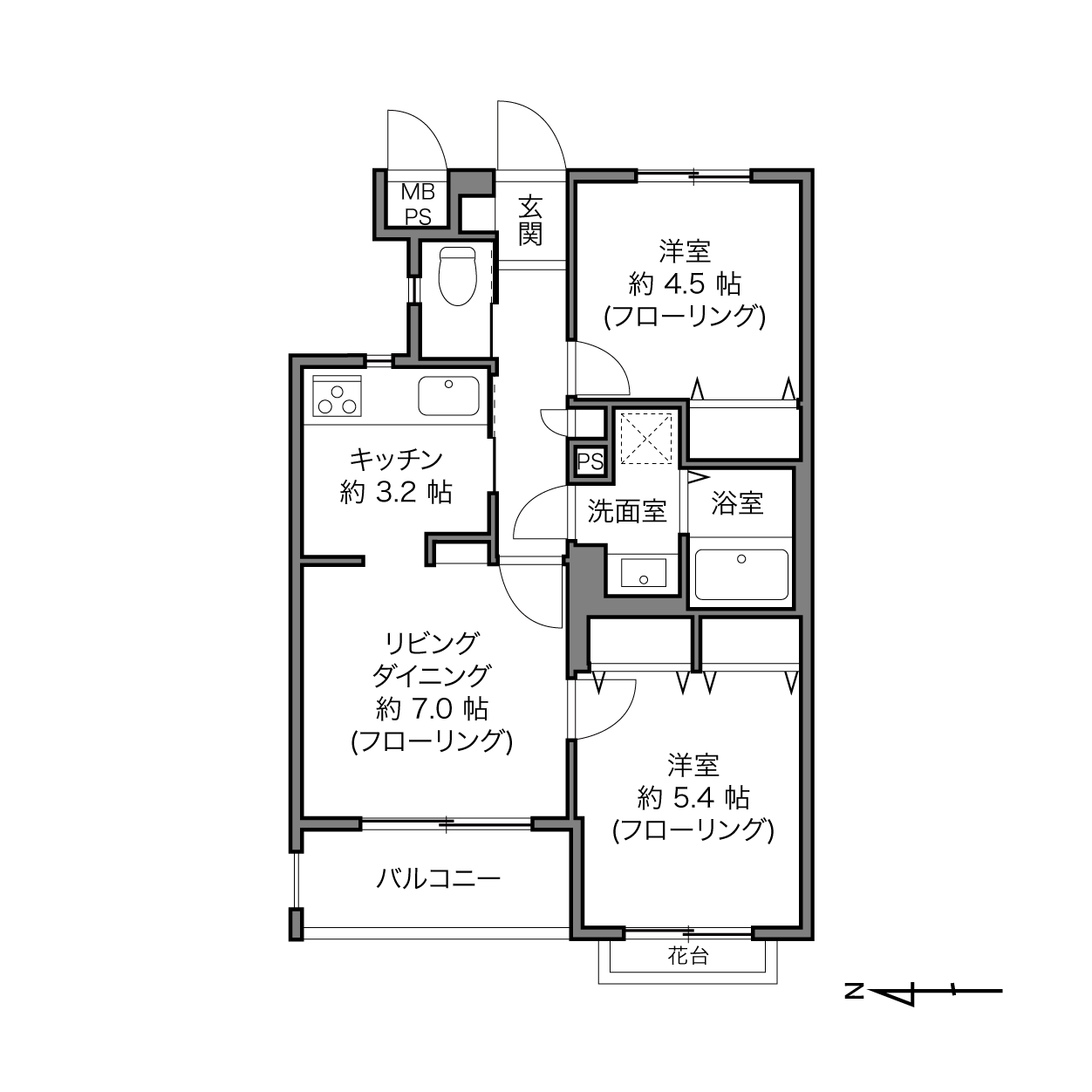 鷺ノ宮駅 / 2LDK / 49.16㎡