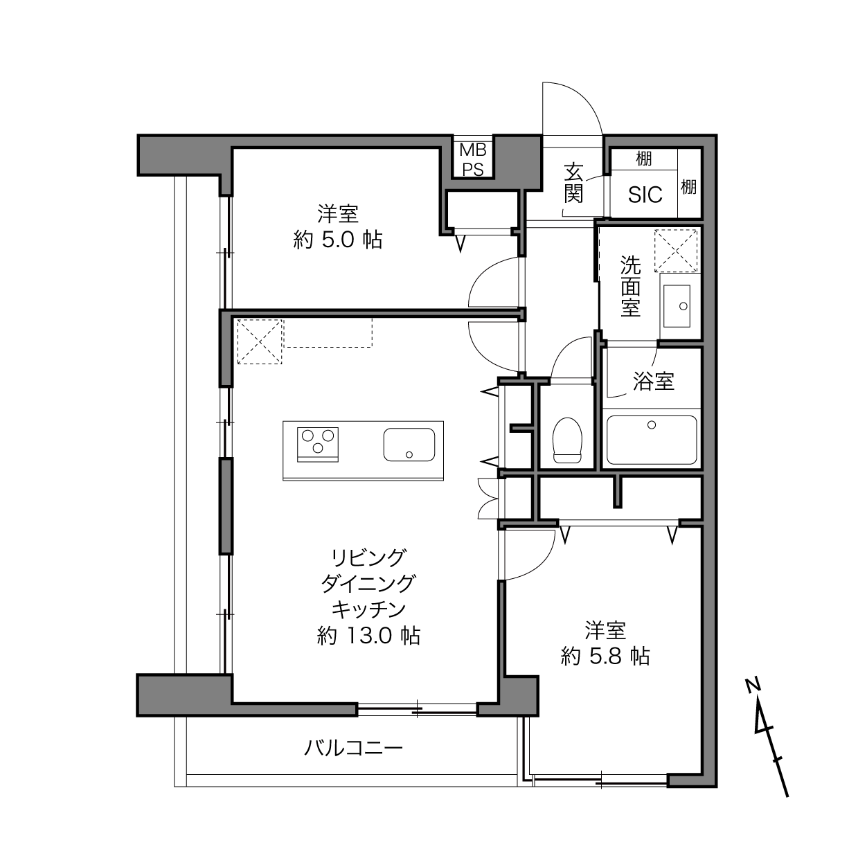 西荻窪駅 / 2LDK / 54.08㎡
