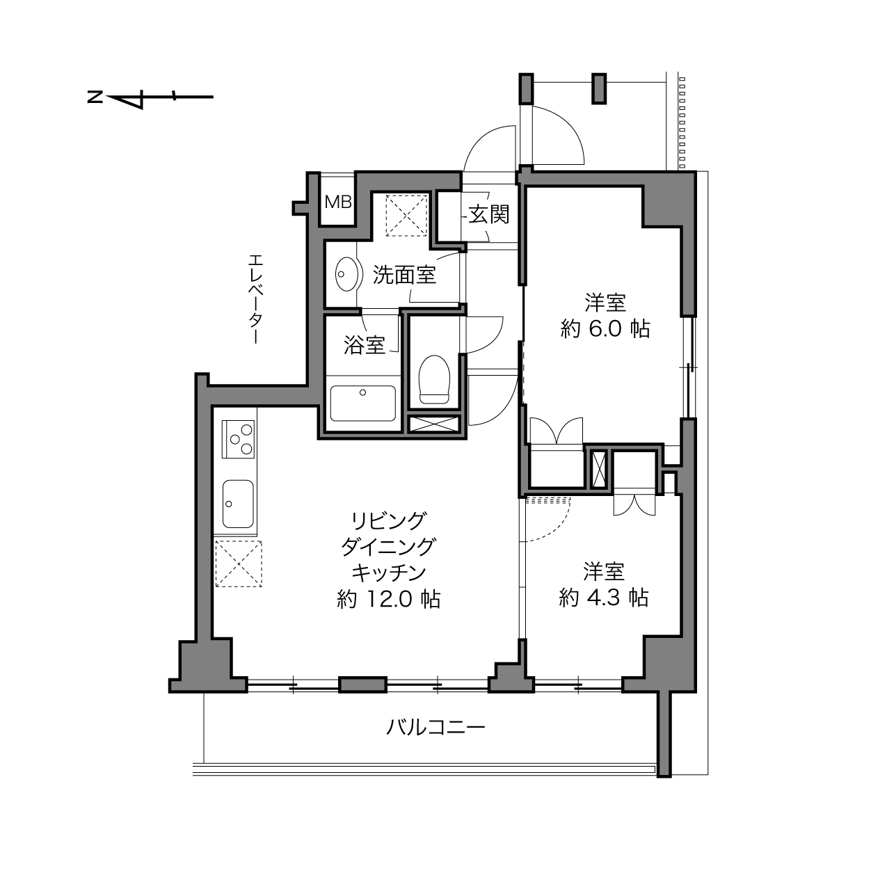 ディオステージ練馬春日町の間取り画像