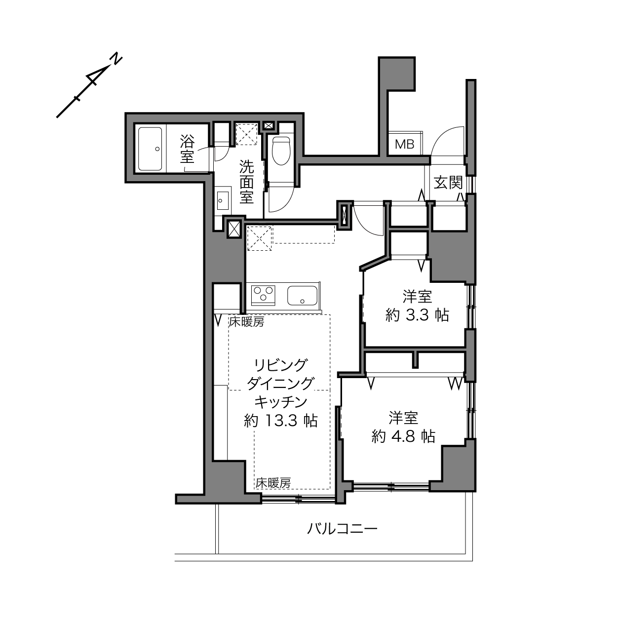 アイディーコート池袋西スターファーロの間取り画像