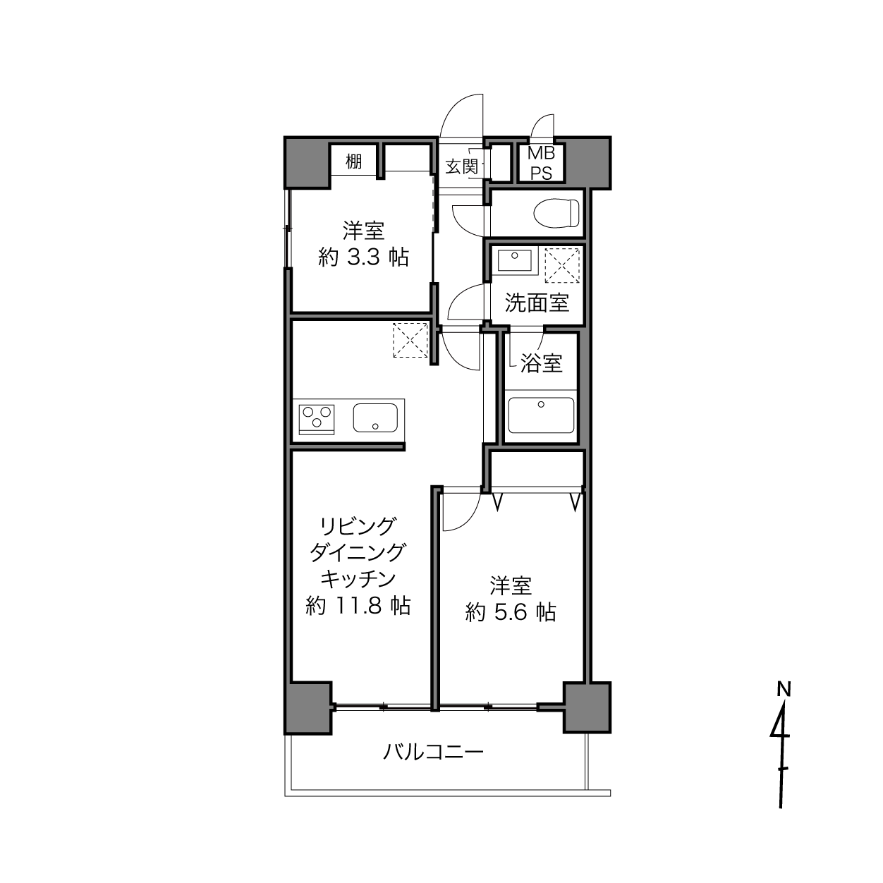 ライオンズマンション桜台駅前の間取り画像