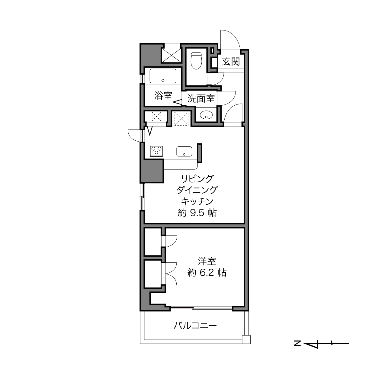ラヴェンナ高円寺の間取り画像