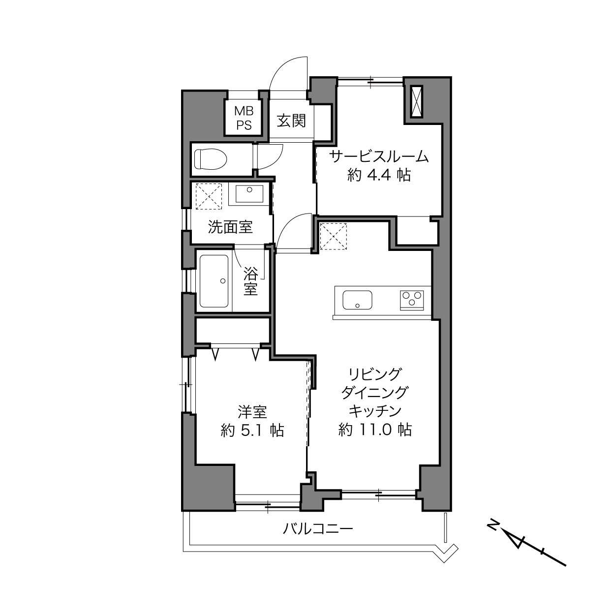 ライオンズプラザ本蓮沼の間取り画像