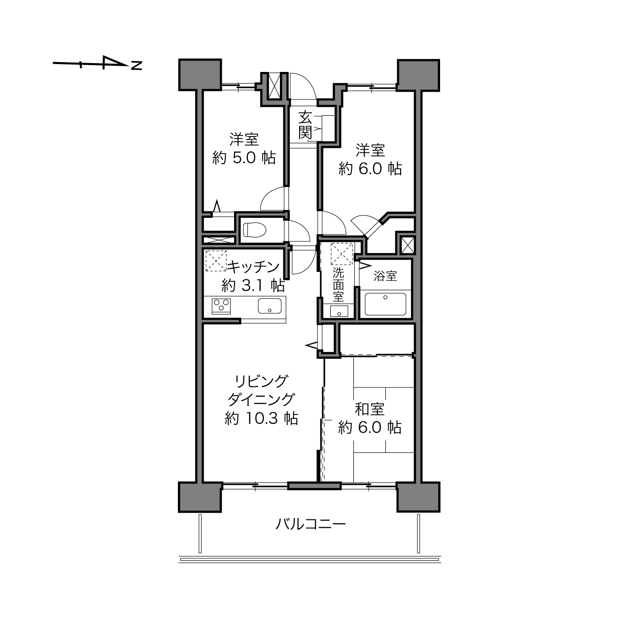 大島駅 / 3LDK / 65.64㎡