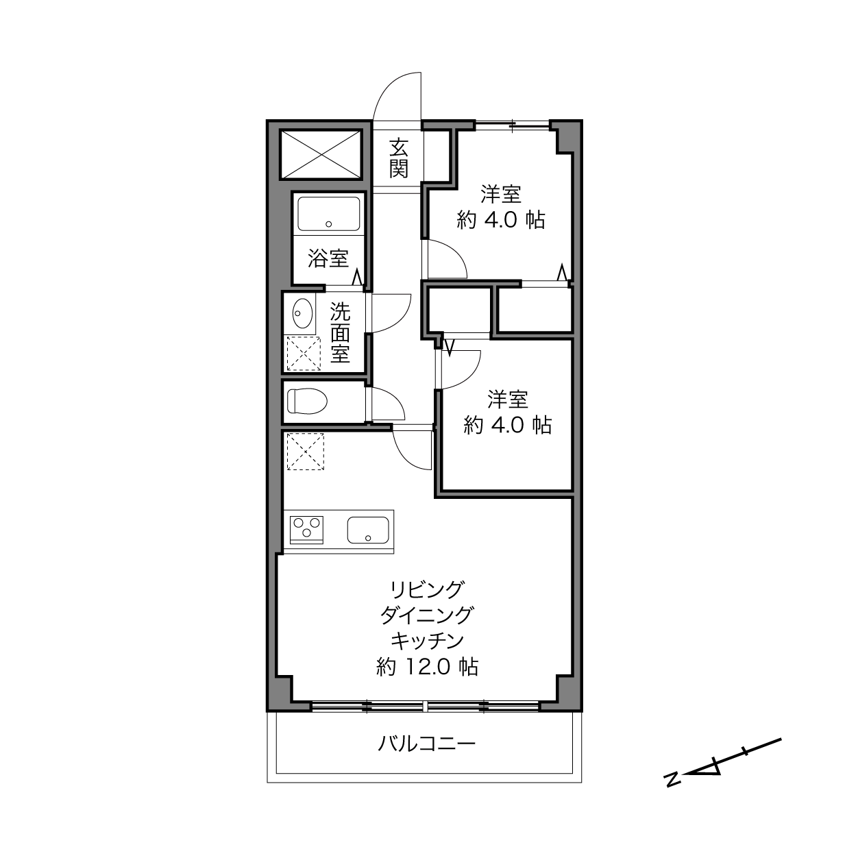 秀和東品川レジデンスの間取り画像