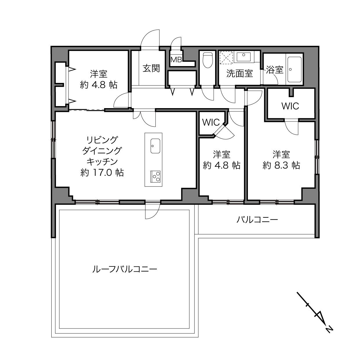 グランドメゾン上池袋の間取り画像