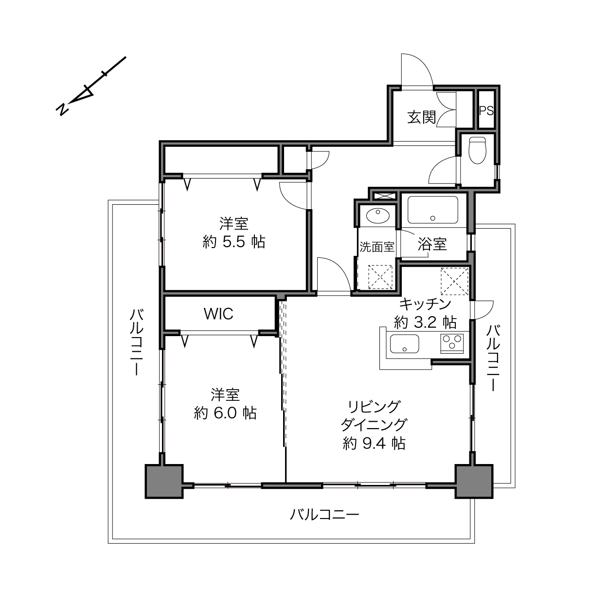 スカーラ池袋西の間取り画像