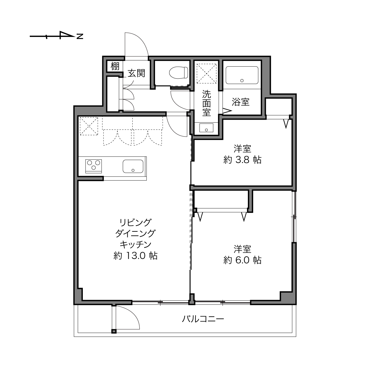 目白ハイツの間取り画像