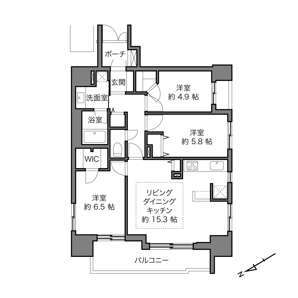 セボンエレージュの間取り画像