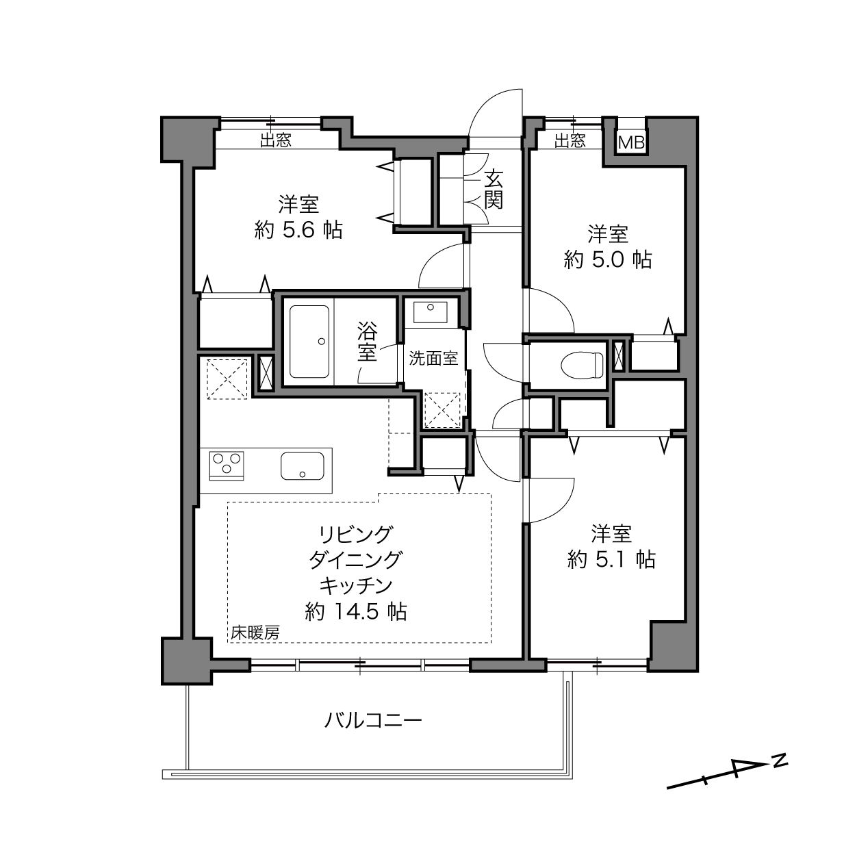 調布駅 / 3LDK / 68.05㎡