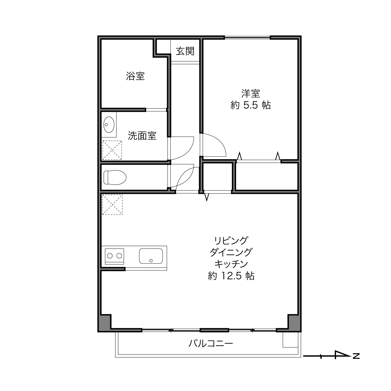 武蔵境駅 / 1LDK / 42.93㎡