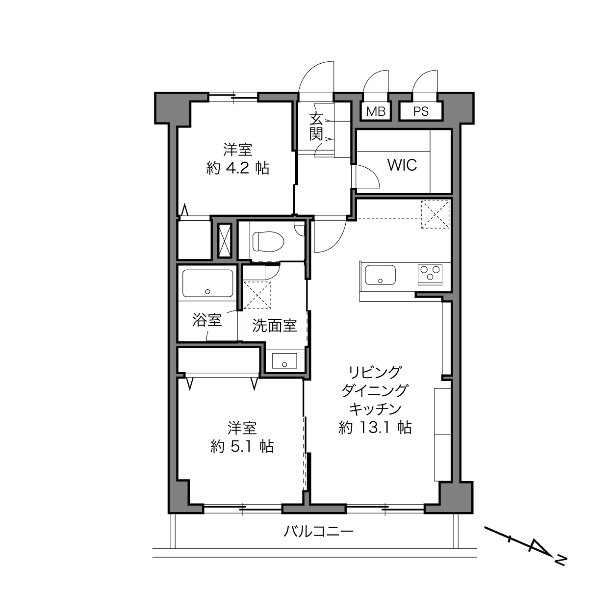 信濃町ハイムの間取り画像