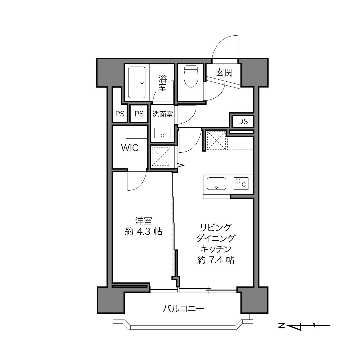 高円寺ダイヤモンドマンションの間取り画像