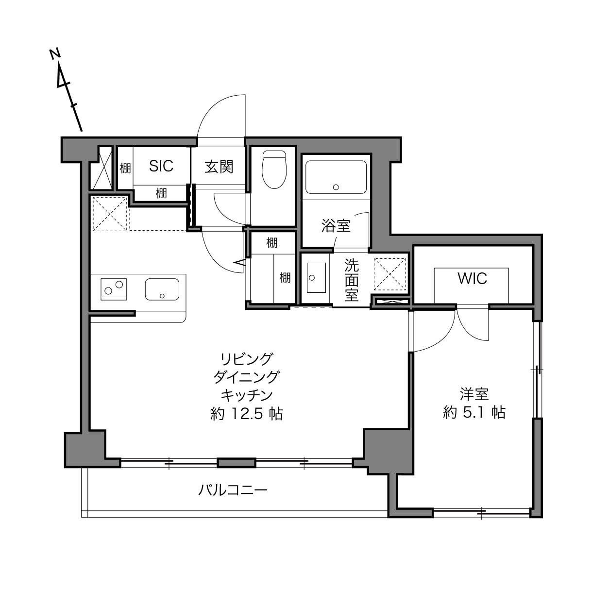 飯田橋駅 / 1LDK / 45.85㎡