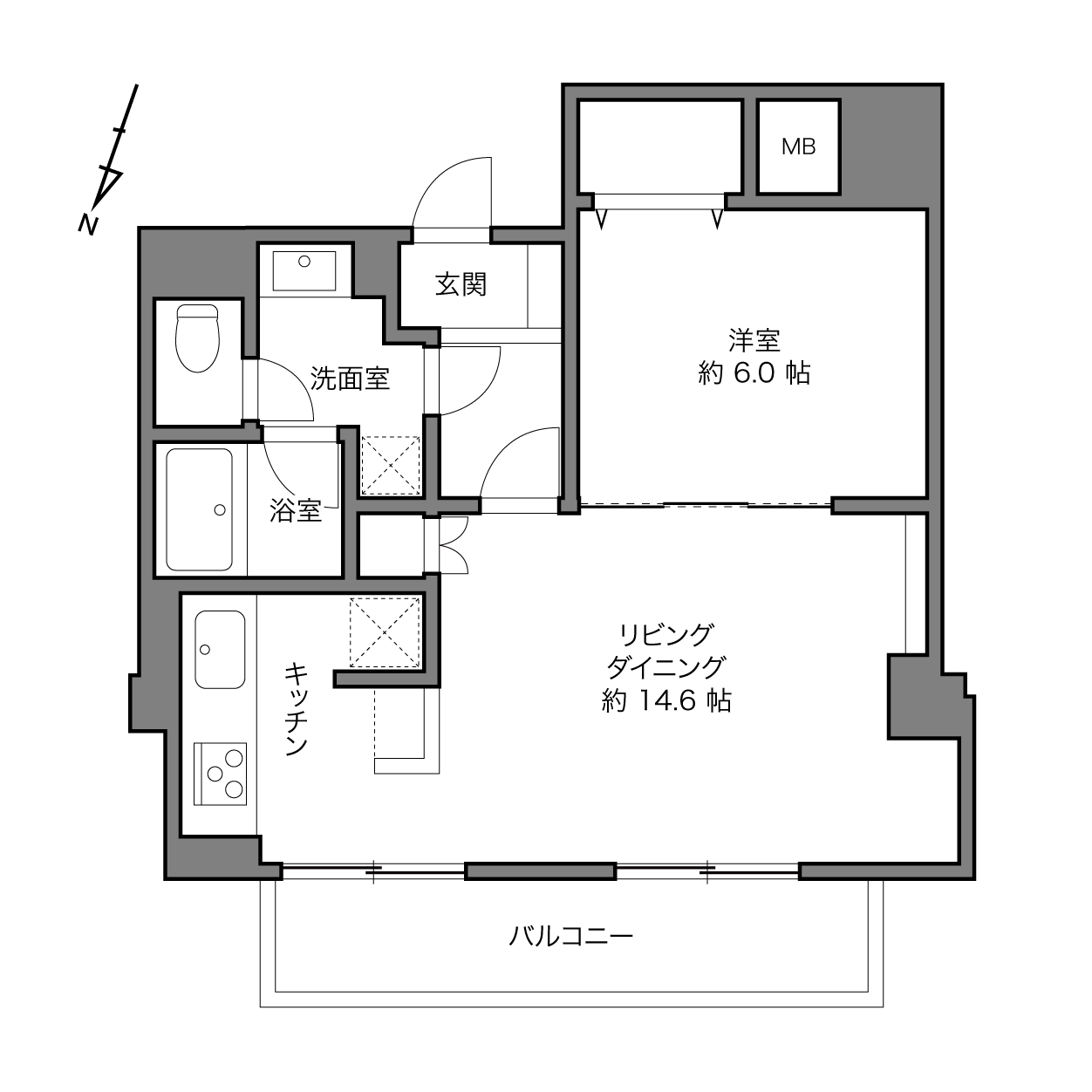 ＮＫ麹町コータースの間取り画像