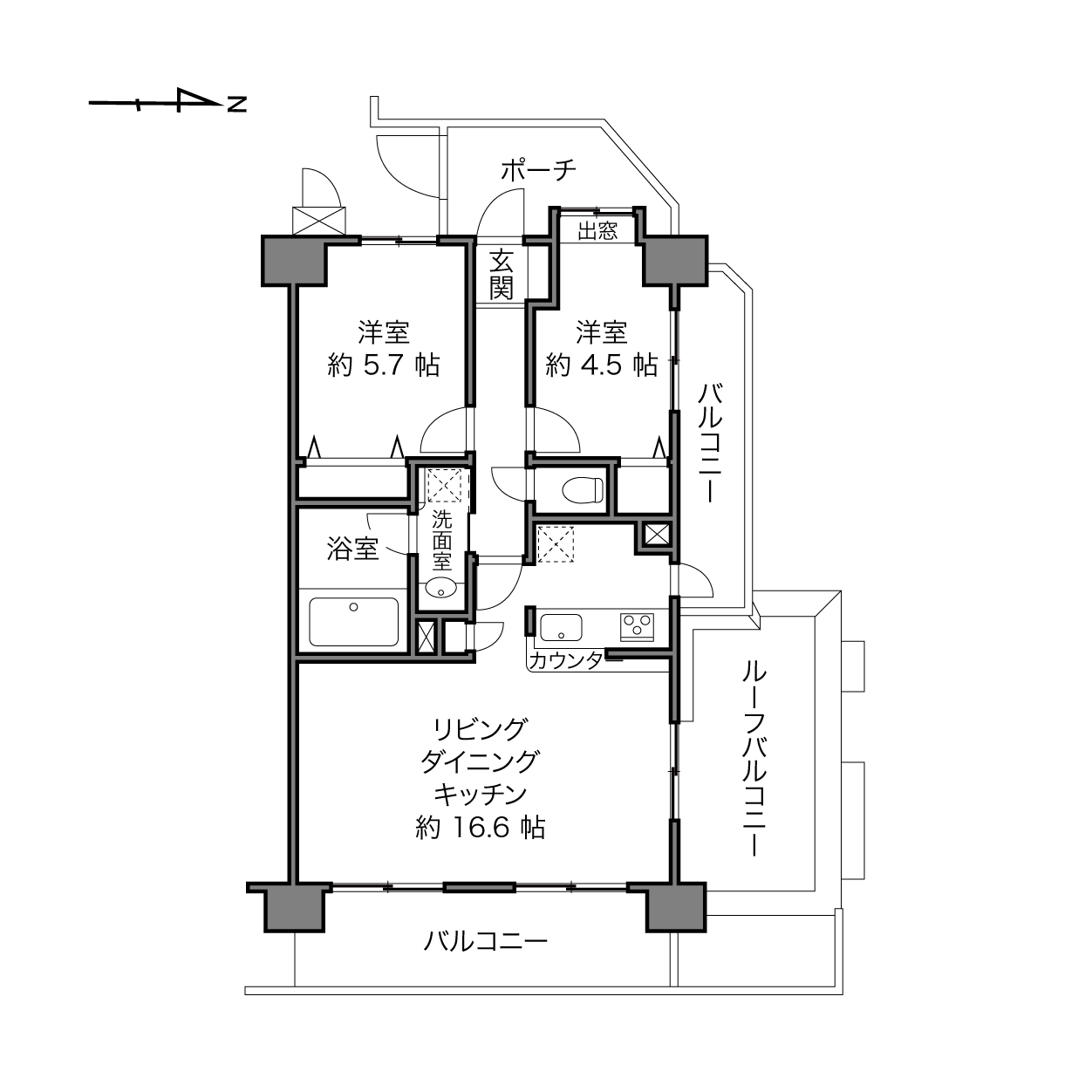 ライオンズガーデンコート練馬北町の間取り画像