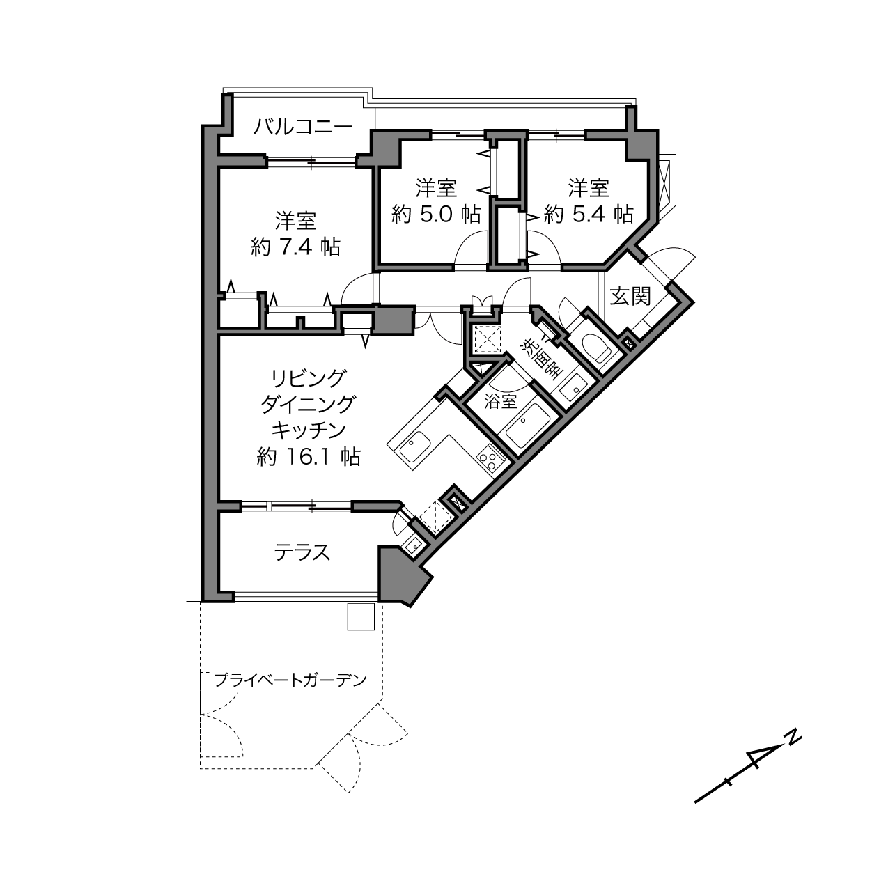 用賀駅 / 3LDK / 78.73㎡