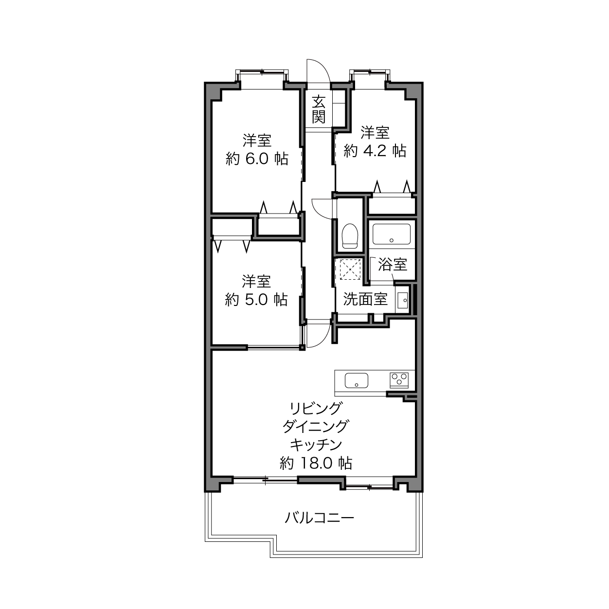 エンゼル大森グランディアの間取り画像