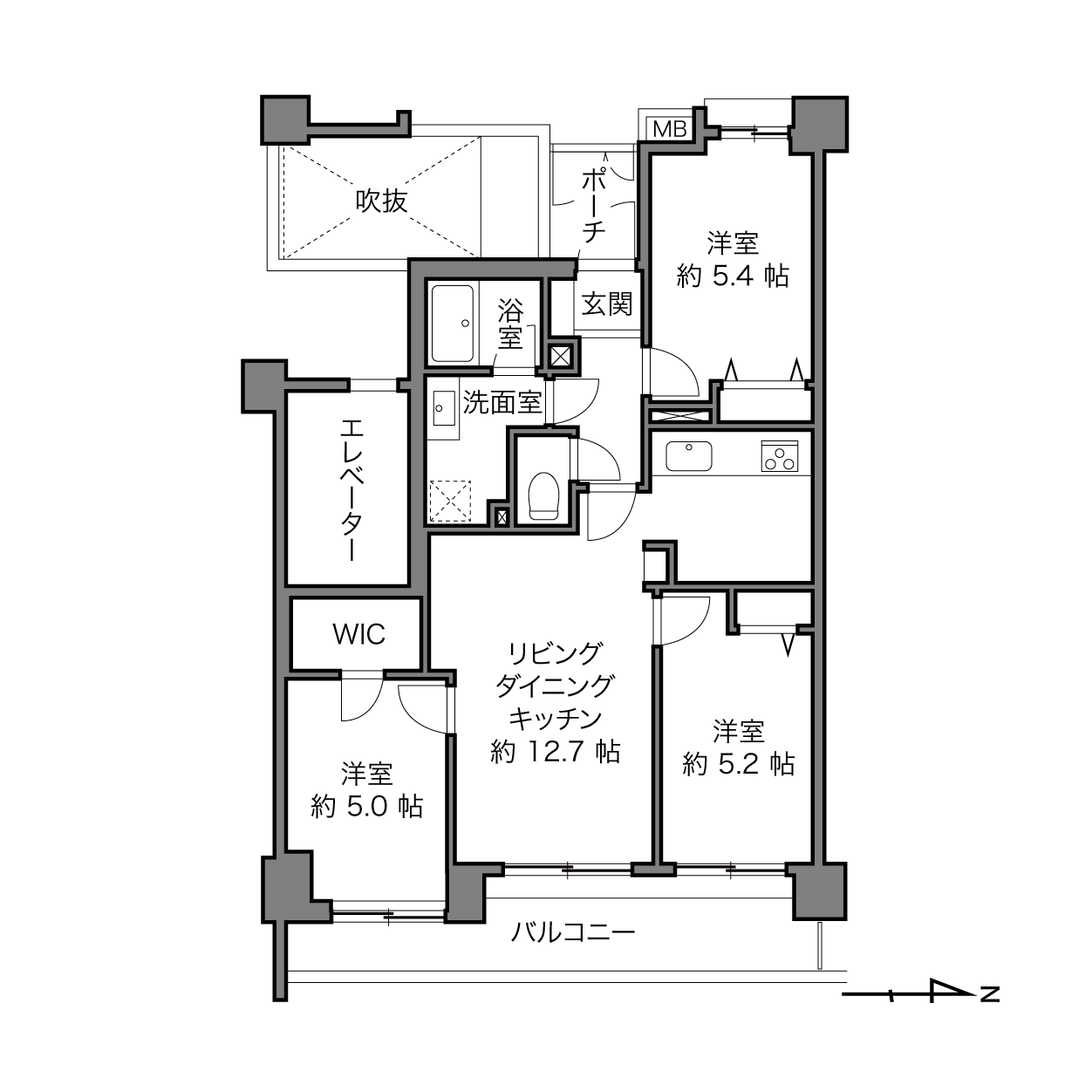 ライオンズガーデン調布けやきの杜の間取り画像