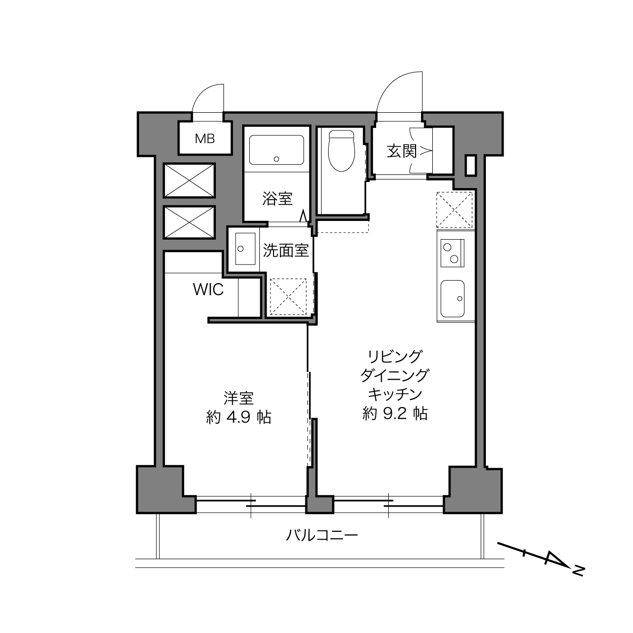 幡ヶ谷駅 / 1LDK / 35.10㎡