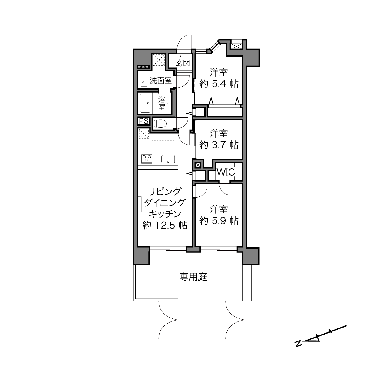 高井戸駅 / 3LDK / 63.11㎡