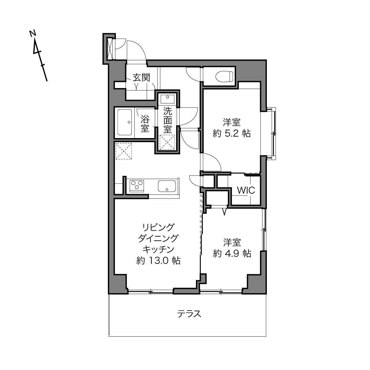 荻窪駅 / 2LDK / 56.04㎡