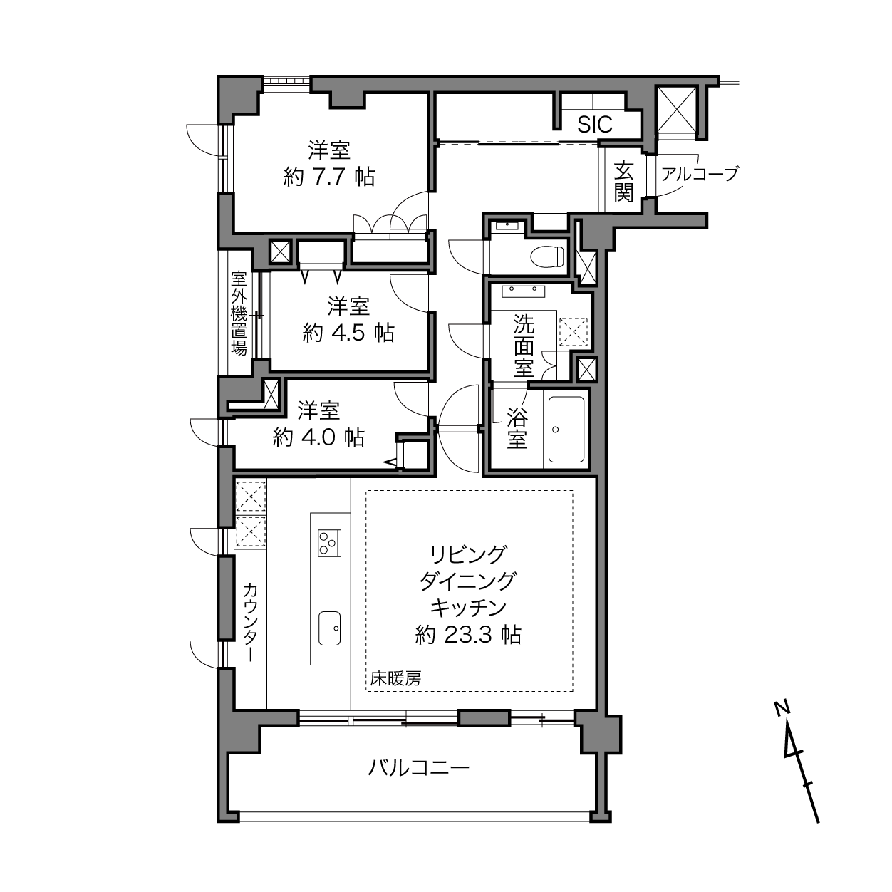 ウェリス麻布狸穴の間取り画像
