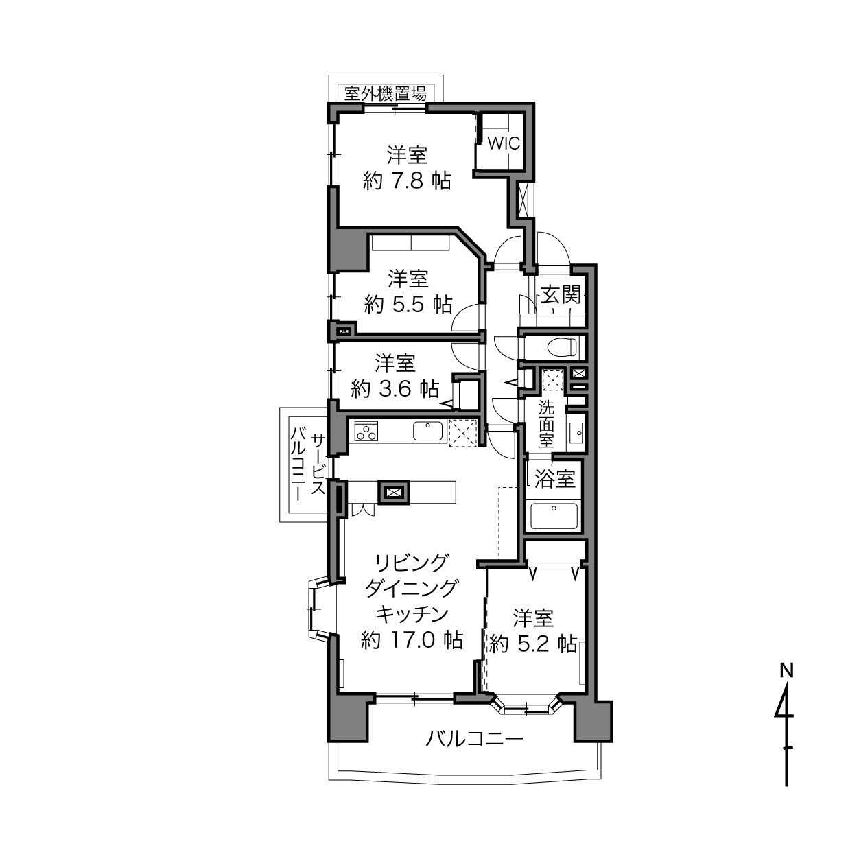 国領駅 / 4LDK / 84.09㎡