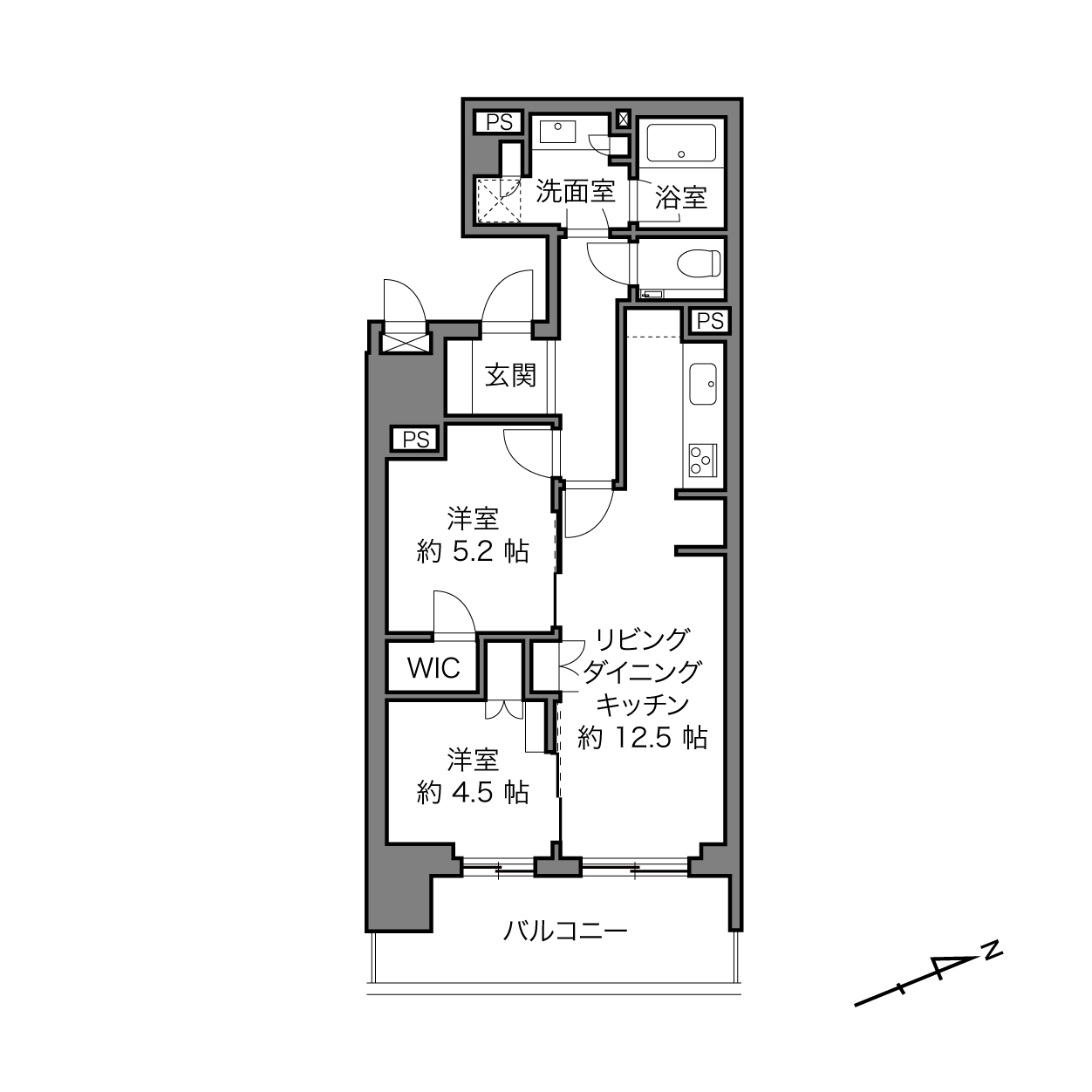 四谷三丁目駅 / 2LDK / 56.04㎡
