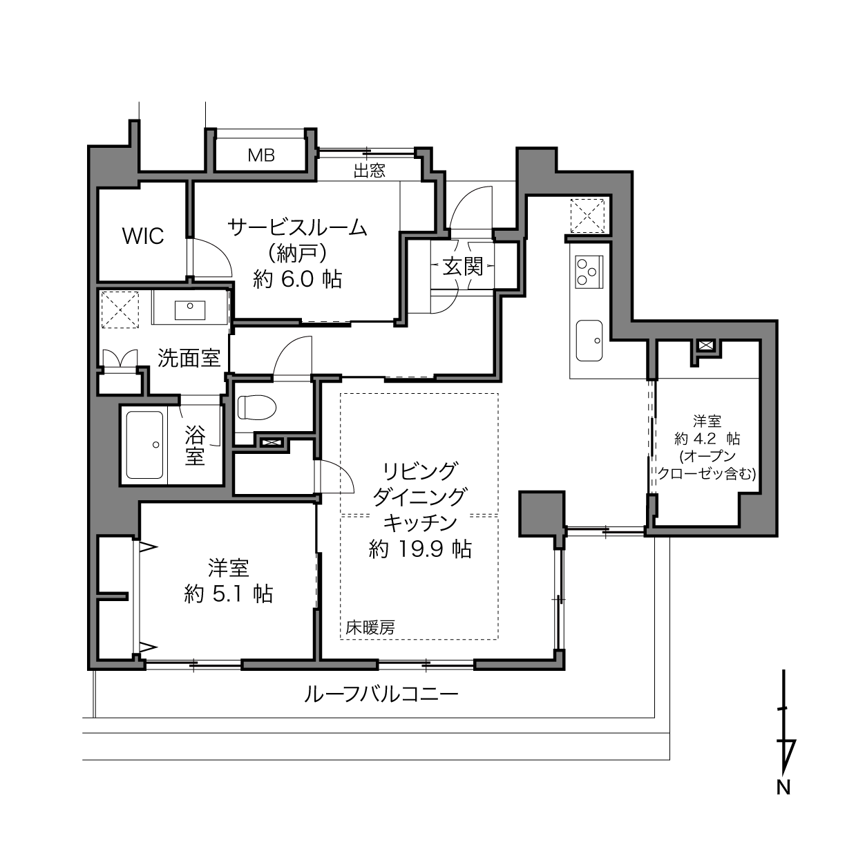コスモ元浅草の間取り画像