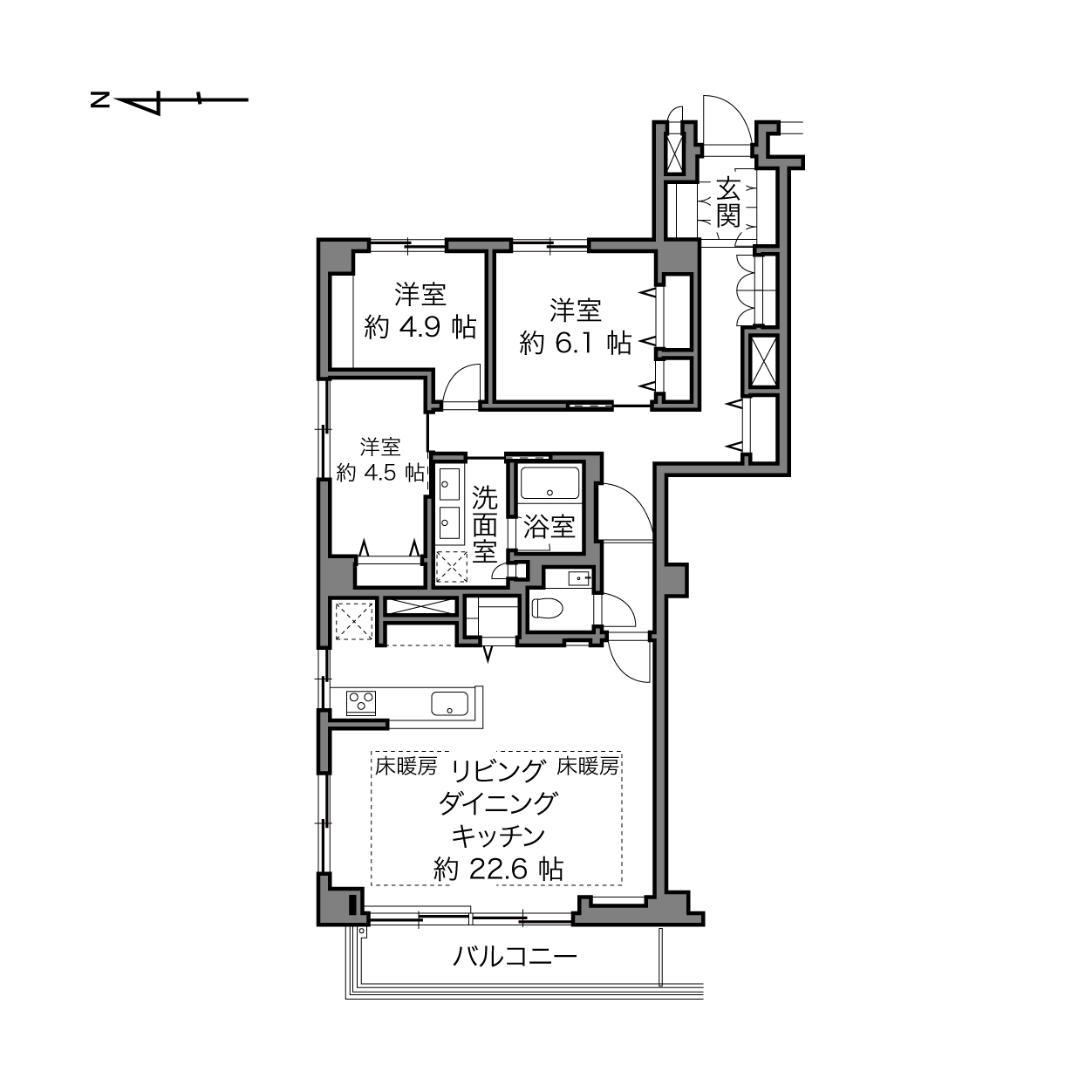 乃木坂駅 / 3LDK / 100.62㎡