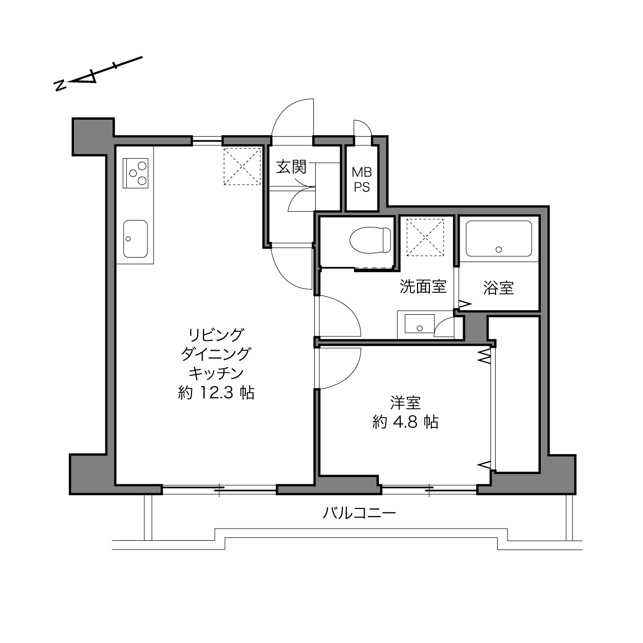 大山駅 / 1LDK / 41.64㎡