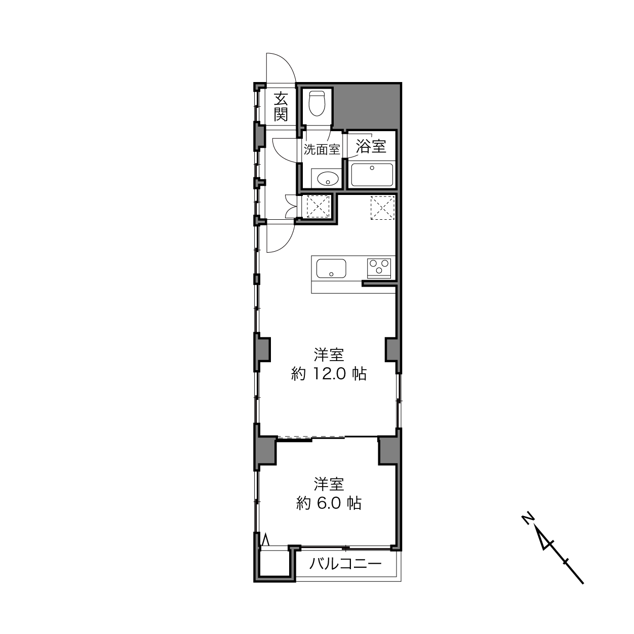 代々木フラワーマンションの間取り画像
