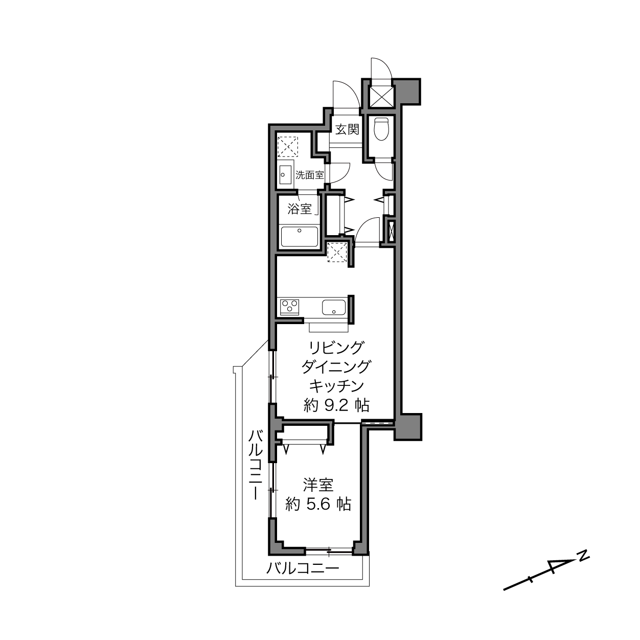 ライオンズマンション宮前平第8の間取り画像